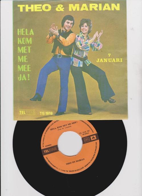 Theo & Marjan – Hela Kom Met Me Mee Ja!   1972, CD & DVD, Vinyles Singles, Comme neuf, Single, En néerlandais, 7 pouces, Enlèvement ou Envoi
