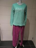 Warme Pyjama Dames - Large - Gedragen - Paars/groen, Ophalen of Verzenden, Gedragen, Maat 42/44 (L)