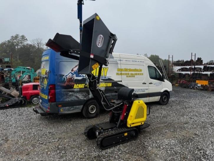 Mini dumper 800Kg avec auto chargeuse et benne élevatrice, Zakelijke goederen, Machines en Bouw | Kranen en Graafmachines, Dumper