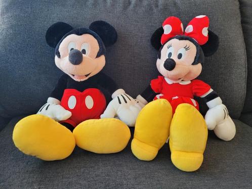 Mickey et Minnie Mouse 50 cm, Collections, Disney, Comme neuf, Peluche, Mickey Mouse, Enlèvement ou Envoi