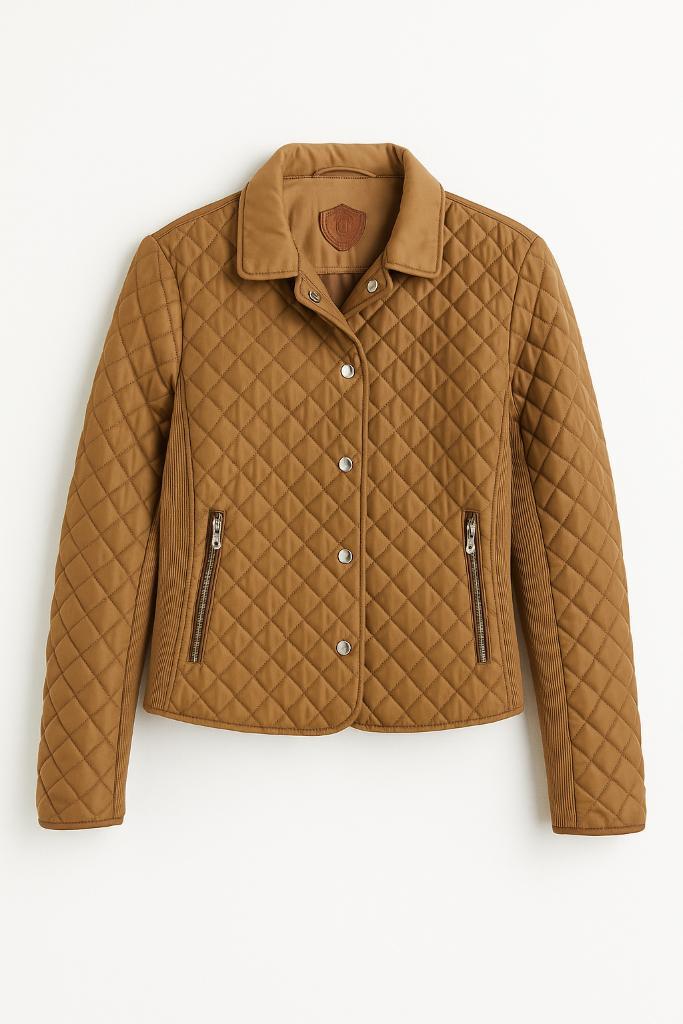 Massimo Dutti licht gewatteerde jas in camel maat 38/40, Kleding | Dames, Jassen | Winter, Zo goed als nieuw, Maat 38/40 (M), Bruin
