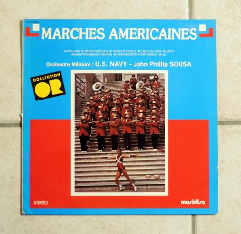 Orchestre militaire: U.S. Navy - Marches américaines, Cd's en Dvd's, Vinyl | Overige Vinyl, Zo goed als nieuw, Ophalen of Verzenden