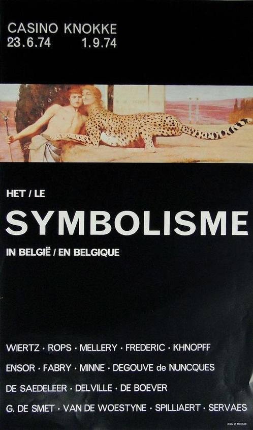 affiche : Symbolisme in Belgie  - casino Knokke, Boeken, Kunst en Cultuur | Beeldend, Ophalen of Verzenden