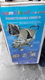 Poussette double bleu, Kinderen en Baby's, Kinderwagens en Combinaties, Ophalen, Nieuw, Kinderwagen, Overige merken