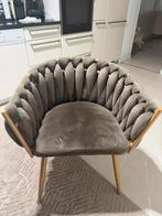 4 Luxe Pallen stoelen uit Duitsland - Fluweel & Goud, Enlèvement, Comme neuf, Gris, Tissus