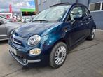 Fiat 500C Cabrio 1.2i Lounche 35.000 km + Garantie, Auto's, Fiat, Cabriolet, Blauw, Bedrijf, Handgeschakeld