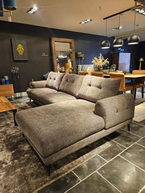 Hoekbank - zetel met longchair, Huis en Inrichting, Zetels | Zetels, Nieuw, Hoekbank, Vierpersoons of meer, Ophalen