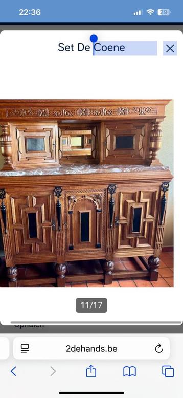 Dressoir antiek (deel koppel)  beschikbaar voor biedingen