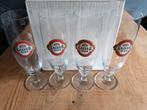 4 kaiser bier glazen, Ophalen, Zo goed als nieuw, Glas of Glazen