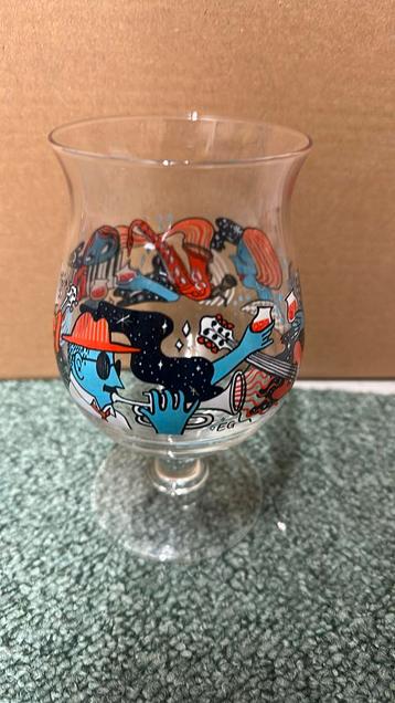 Duvel winking lizard, Enlèvement, Comme neuf, Verre à bière