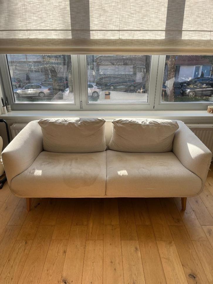 Sits Moa tweezit, Huis en Inrichting, Zetels | Zetels, Gebruikt, Rechte bank, Tweepersoons, 150 tot 200 cm, Stof, Ophalen