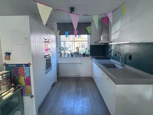 Brocante mat witte keuken met composiet GEDEMONTEERD, Huis en Inrichting, Keuken | Complete keukens, Zo goed als nieuw, Dubbelwandige keuken