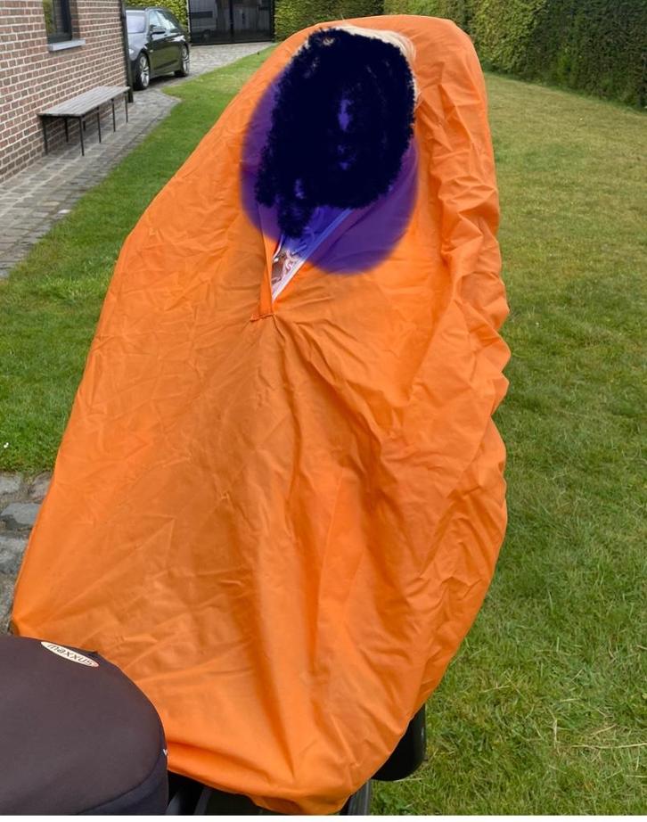 Regenponcho voor fietsstoeltje peuter, Fietsen en Brommers, Fietsaccessoires | Overige Fietsaccessoires, Zo goed als nieuw, Ophalen