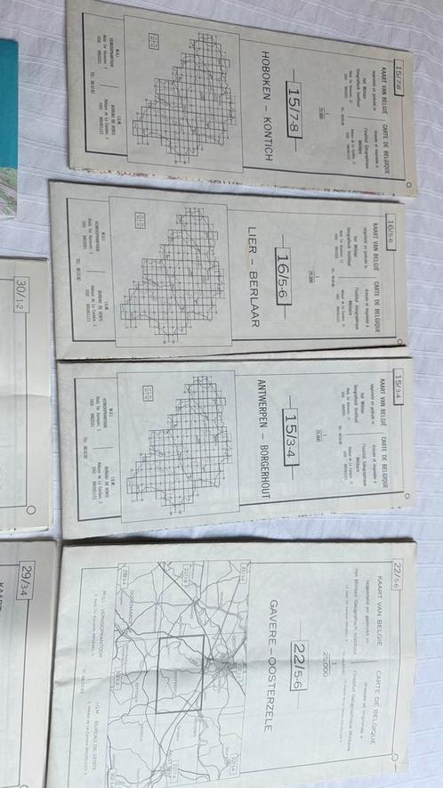 Stafkaarten op schaal van België, Boeken, Atlassen en Landkaarten, Zo goed als nieuw, België, Ophalen