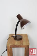 Lampe de bureau vintage marron, Divers, Utilisé, Enlèvement ou Envoi