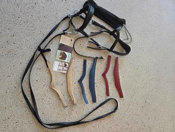 Fra Aruba sidepull bitloos hoofdstel met 4 kleuren frontriem beschikbaar voor biedingen