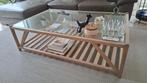Houten salontafel en bijzettafel, Ophalen, Gebruikt, 100 tot 150 cm, 50 tot 100 cm