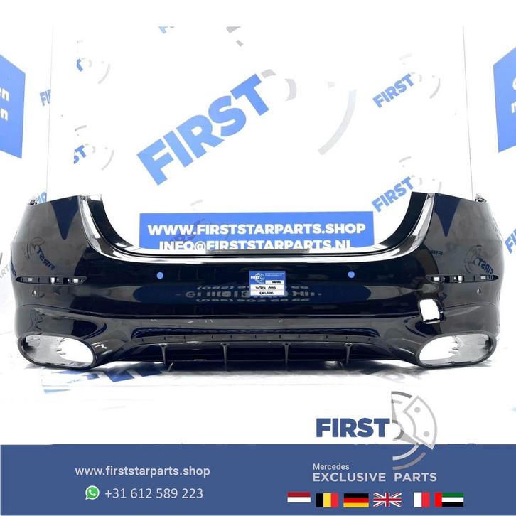 W214 AMG ACHTERBUMPER 2023-2026 BUMPER ZWART Mercedes E Klas, Auto-onderdelen, Carrosserie, Bumper, Mercedes-Benz, Achter, Gebruikt
