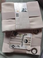 9 beige gordijnen (2 ongebruikte), Bijoux, Sacs & Beauté, Trousses de toilette, Enlèvement, Beige