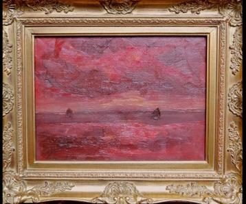 Constant Permeke '' Avond op zee'' olieverf op doek. beschikbaar voor biedingen