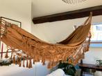 Boheemse hangmat + boomstropdassen - paal, Tuin en Terras, Hangmatten, Ophalen, Opvouwbaar, Zo goed als nieuw, Eenpersoons
