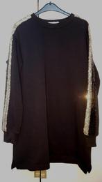 Robe noire avec sequins sur les manches en taille 134 ZGAN, Enlèvement ou Envoi, Comme neuf, Fille, Robe ou Jupe