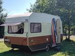 Kip regenboog retro caravan, Caravans en Kamperen, Caravans, Standaardzit, Kip, Luifel, Particulier
