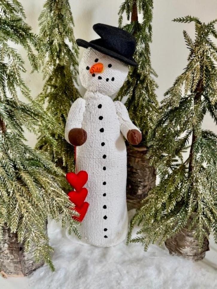 Kerst - FLAMANT - sneeuwman met hoge hoed - zgan, Diversen, Kerst, Zo goed als nieuw, Ophalen of Verzenden