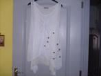 a vendre blouse tunique pour dame, Kleding | Dames, Blouses en Tunieken, Cassis, Wit, Maat 42/44 (L), Nieuw