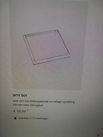 Miele tussenkader WTV501 Nieuw beschikbaar voor biedingen