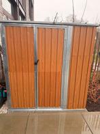 Abri de jardin 161x89x161 cm acier galvanisé marron, Ophalen, Gebruikt, Metaal, Overige typen