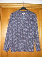 Blauw/bruin bloes met lange mouwen, Bellisimo, maat 40, Kleding | Dames, Blouses en Tunieken, Maat 38/40 (M), Blauw, Ophalen of Verzenden