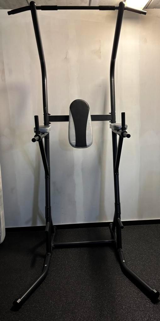 Gorilla sports power Tower deluxe, Sport en Fitness, Fitnessmaterialen, Zo goed als nieuw, Oprekstang, Borst, Buik, Rug, Ophalen