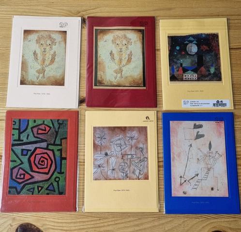 6 kunst wenskaarten Paul Klee, Diversen, Wenskaarten, Nieuw, Ophalen of Verzenden