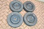 4x 14" velgen steek 4x 100, ET 45, naaf 54 + winterband, Auto-onderdelen, Ophalen, 14 inch, Gebruikt, 155 mm