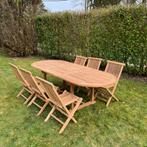 Negen! Opruiming aan het einde van het seizoen Tuin teak, Ophalen, Meer dan 8 zitplaatsen, Teakhout, Nieuw