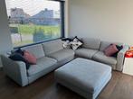 Grijze sofa, Ophalen, Gebruikt, Rechte bank, Stof