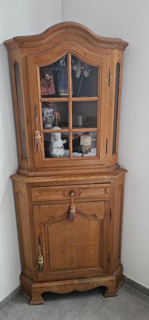 ARMOIRE DE COIN CHÊNE, Maison & Meubles, Armoires | Vitrines, Utilisé, 150 à 200 cm, 50 à 100 cm, 25 à 50 cm, Avec tiroir(s), Avec porte(s)