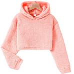 Pull à capuche rose moelleux à capuche - Taille 128/134, Enfants & Bébés, Vêtements enfant | Taille 128, Enlèvement ou Envoi, Neuf