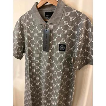 Ted Lapidus poloshirt met grijs patroon - Nieuw met label beschikbaar voor biedingen