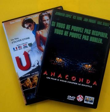2x DVD Anaconda + U Turn - Jennifer Lopez - 1997    V2 beschikbaar voor biedingen