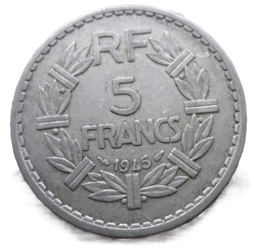 FRANCE.... 5 francs Lavrillier -année 1945, Postzegels en Munten, Munten | Europa | Niet-Euromunten, Losse munt, Frankrijk, Verzenden
