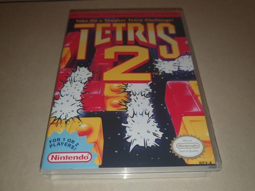 Tetris 2 NES Game Case, Games en Spelcomputers, Games | Nintendo Super NES, Zo goed als nieuw, Verzenden