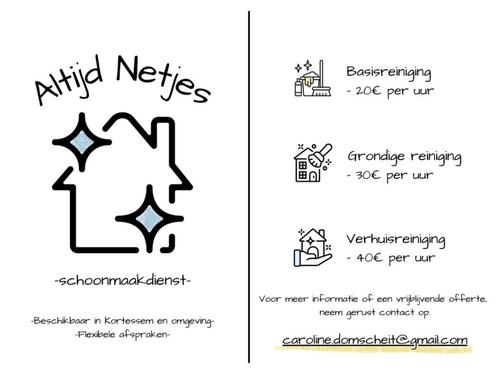 -Altijd Netjes-  Schoonmaakdienst, Vacatures, Vacatures | Schoonmaak en Facilitaire diensten, Vanaf 3 jaar, Freelance of Uitzendbasis