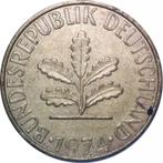 Duitsland 10 pfennig, 1974 "J" - Hamburg, Postzegels en Munten, Duitsland, Losse munt, Verzenden