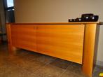 Design dressoir in notelaar met schuifdeuren, Ophalen, Gebruikt, Overige houtsoorten, Met plank(en)