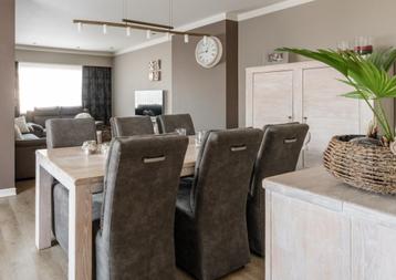 Eetkamerstoelen - suède - 6stuks beschikbaar voor biedingen