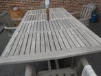 grote terrastafel 8 pers teak, Tuin en Terras, Ophalen, Gebruikt, Hardhout, Eettafel