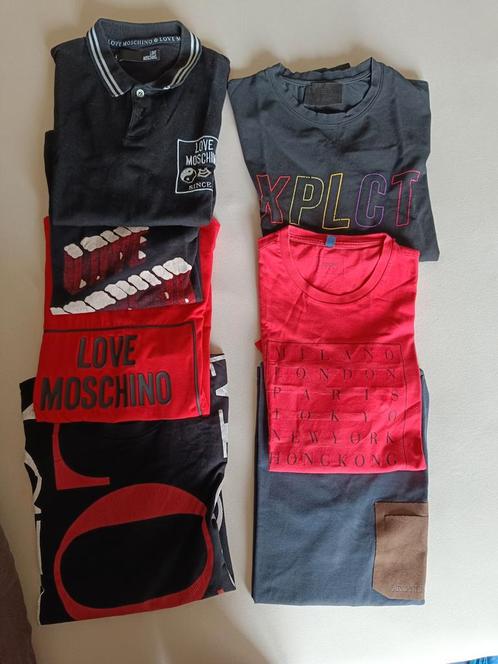 Heren T-shirts maat L LOVE MOSCHINO, XPLCT, ARMANI JEANS, Vêtements | Hommes, T-shirts, Comme neuf, Taille 52/54 (L), Noir, Enlèvement ou Envoi