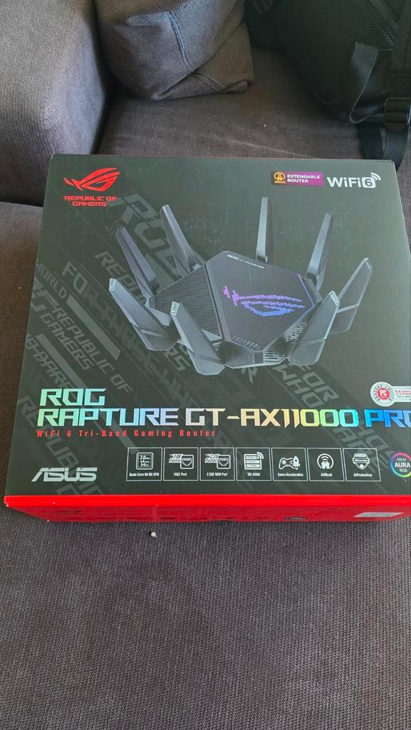 ASUS ROG Rapture GT-AX11000 Pro, Computers en Software, Netwerk switches, Ophalen of Verzenden